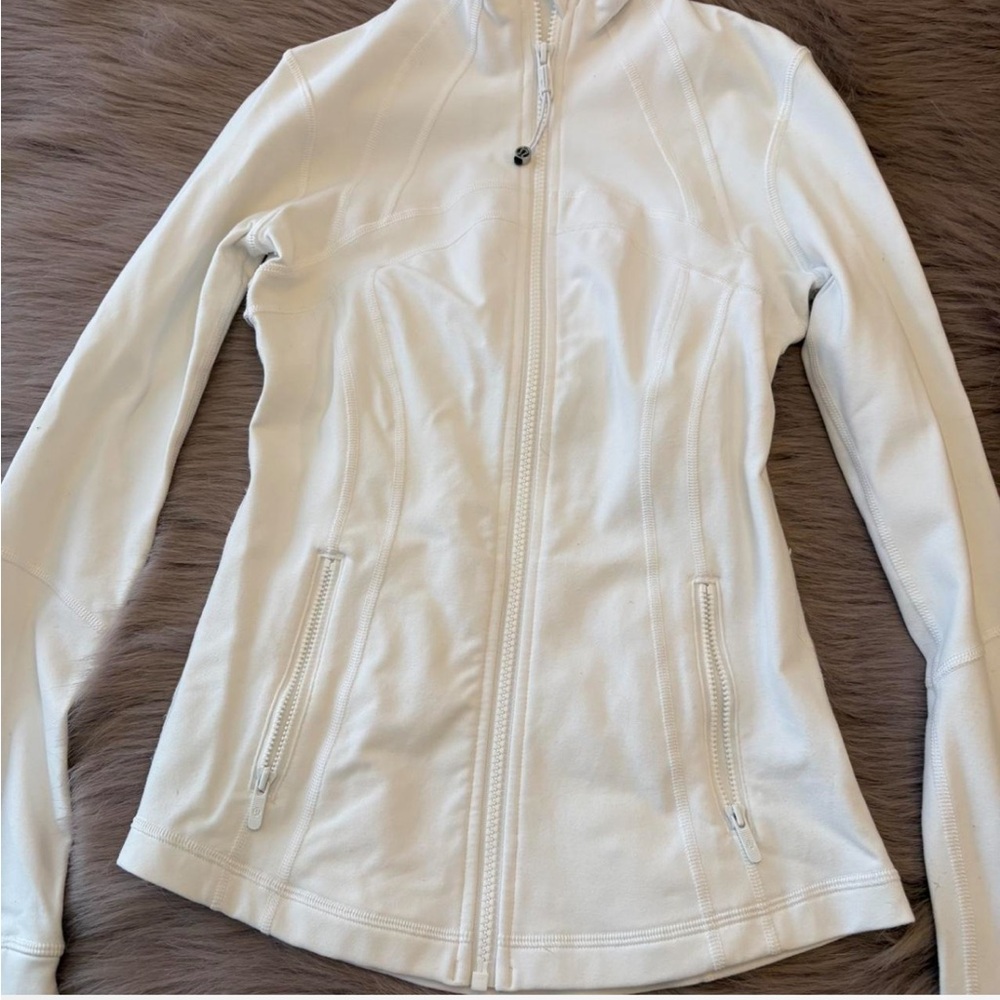 White Lululemon Define Jacket